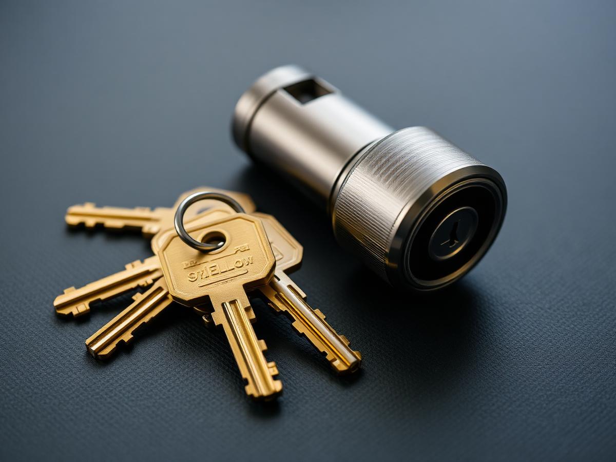 Residential locksmith keys and lock cylinder in Cary, NC